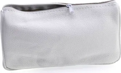 Produktbild von Kulturtasche Kosmetiktasche Kulturbeutel Echtes Leder Farbe Weiß