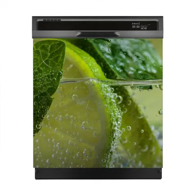 Produktbild von Aufkleber sticker 60x60 cm Dekorative folie Spülmaschine - cocktail mit Limette