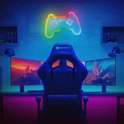 Produktbild von Forever Light Neon LED RGB GAMEPAD FLRNE04 nachtlichter + Fernsteuerung