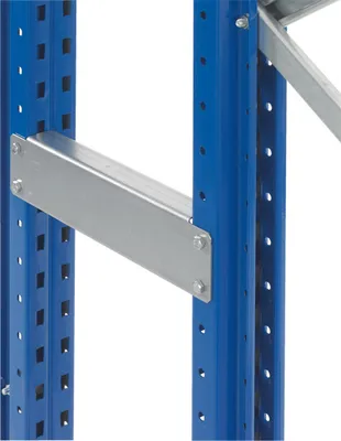 Produktbild von Distanzstück für Schulte Paletten-Doppelregale | HxBxT 8,5x55x3cm | Distanzabstand 50cm | Verzinkt