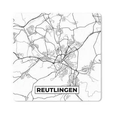 Produktbild von MuchoWow® Mauspad Mousepad Karte - Stadtplan - Reuslingen 30x30 cm - Mousepads - Maus Mat - Pad - Mausunterlage - Gaming