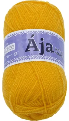 Zdjęcie produktu dla Przędza ÁJA – 50 g / 217 m – żółta