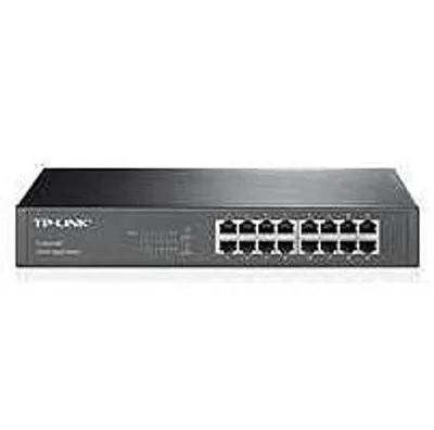 Zdjęcie produktu dla TP-Link TL-SG1016DE, Zarządzany, L2, Gigabit Ethernet (10/100/1000), Możliwości montowania w stelażu, 1U