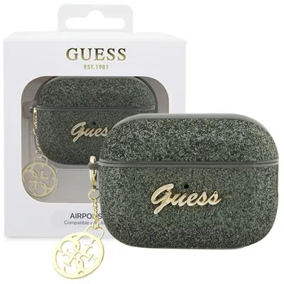 Produktbild von Guess 4G Glitter Flake - Gehäuse AirPods Pro 2 (zielony)