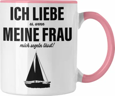 Produktbild von Trendation - Tasse für Segler Geschenke Männer Tasse Geschenkideen Zubehör Gadgeds Segeln Lustig (Rosa)