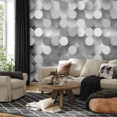 Produktbild von Vlies Fototapete - Silver Net 100x70 cm Muster f-A-0352-a-b