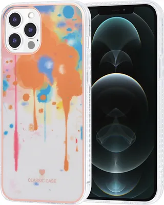 Produktbild von UNIQ Classic Case iPhone 12 Pro Max TPU Back Cover - Graffiti Orange