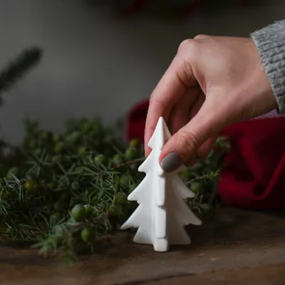 Produktbild von Deko Weihnachtsbaum Granby - weiß