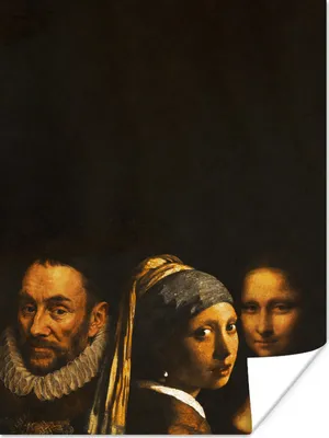 Produktbild von MuchoWow® Poster Kunst - Alte Meister - Collage 120x160 cm - Wandbilder