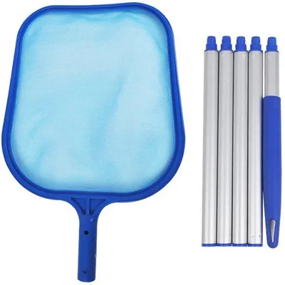 Produktbild von Schwimmbecken Schleppnetz - 160 cm, Bodennetz mit ausfahrbarem Stahl, verstellbar, für Teich und Wasserspiel