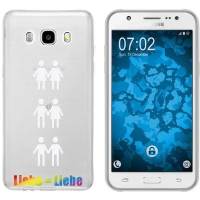 Produktbild von PhoneNatic Case kompatibel mit Samsung Galaxy J5 (2016) J510 Silikon-Hülle pride Beziehung M1