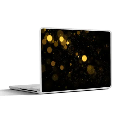 Produktbild von MuchoWow® Laptop Aufkleber Sticker Cover Gold - Abstrakt - Luxus - Schwarz 36.5x27.5 cm - Laptop-Sticker