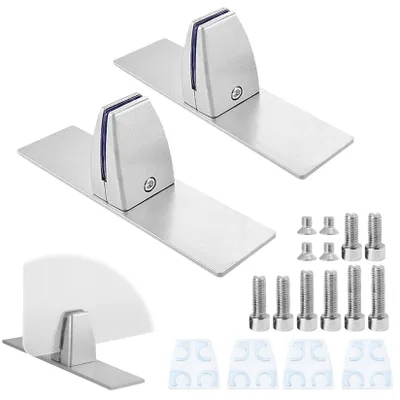 Produktbild von Büro-Trennwand-Clips - Verstellbare Aluminiumklemmen