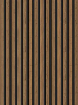 Produktbild von Mexen Lam-F Akustik-Wandlamellen 275 x 31,5 cm, Filz 6 mm, Mocca-Eiche - S105-275317-2812-074