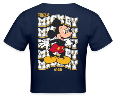 Produktbild von Mickey & Minnie Mickey Mouse Original 1928 Crop Top, S, Light Navy