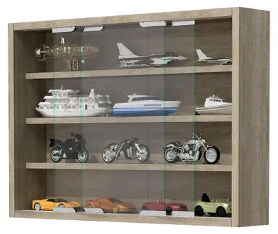 Produktbild von Hängende Glasvitrine | Vitrine aus ESG-Sicherheitsglas | Maße: H. 40 x B. 57 x T. 10 cm | Modern und platzsparend
