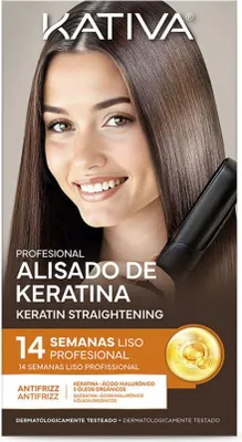 Produktbild von KATIVA PROFESSIONAL GLÄ TTUNGSSET FÜ R BRASILIANISCHES KERATIN, 4-tlg.