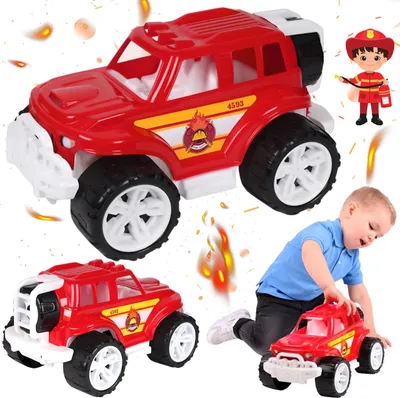 Obrázok produktu pre Hasičské Auto 4Wd Pre Deti Veľké Volanty 5453