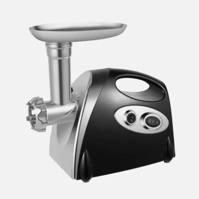 Produktbild von Elektrischer Fleischwolf - 2800 W Spitzenleistung - 100–240 V - EU-Stecker - Edelstahl - 3 Lochscheiben - Wurstfüller - Rücklauffunktion