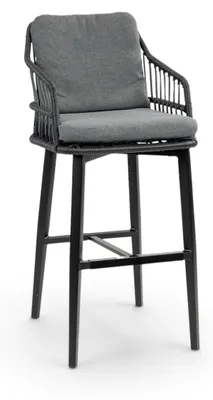 Produktbild von Barhocker Isabel | Rope | Schwarz | 2er Set