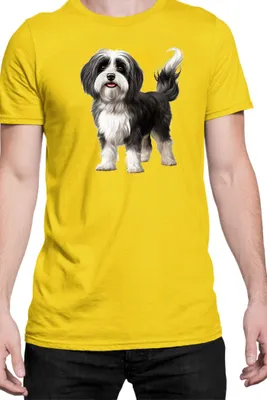 Immagine prodotto di Maglietta da uomo Dogs Breeds Havanese Dog Breed 006, Man M , Jaune