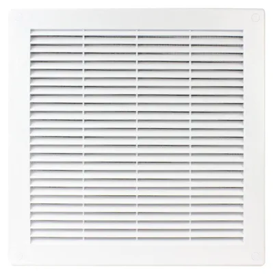 Image de Grille de ventilation 30 x 30 cm - Protection contre les insectes - Résistant aux UV - Résistant aux intempéries - Plastique ABS