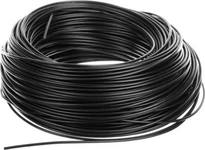 Productafbeelding van HELU KABEL H05V-K 1X1mm² ZWART (schwarz) Eénaderig, PVC, zwart, AD 2,8mm, verpakkingseenheid: 100,0 meter, nominale spanning Uo/U: 300V/500V - 1