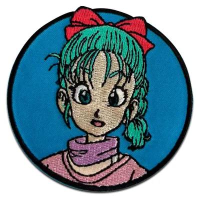 Obrázok produktu pre Bulma 6 x 6 cm: Comercial Mercera Dragon Ball © – nášivka, nažehľovacia nášivka, aplikácia, nášivky, záplaty, na nažehlenie