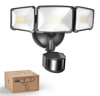 Produktbild von Philips Stehleuchten 24 W, Schwarz, Aluminium, I, Modern, Garten, Terrasse, Bewegungssensor