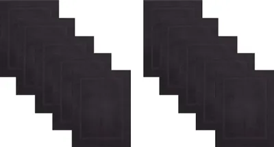 Produktbild von Betz 10 Stück Badvorleger 50x70 cm PREMIUM Badematte Badteppich Duschvorleger 100% Baumwolle 650g/m²  Farbe: graphit