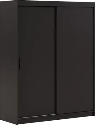 Produktbild von FurMeb24 LAUROS Kleiderschrank 180x208 cm - Schwarz - ohne Schubladen