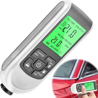 Immagine prodotto di Misuratori di dictafon senza fili con retroilluminazione - Display LCD digitale - Intervallo di misurazione automatico da 0 a 2000 - Rivestimenti e colori - Misurazione della dictafon.