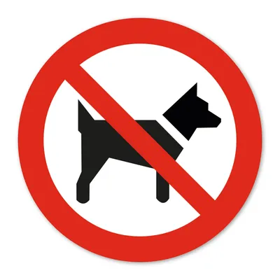 Immagine prodotto di Adesivo di divieto P021 I cani sono vietati in conformità alla norma DIN EN ISO 7010 I Avvertenza di sicurezza I Ø 10 cm I hin821