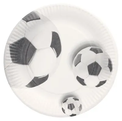 Produktbild von 200 Papstar Teller, Pappe rund Ø 23 cm Soccer 37541