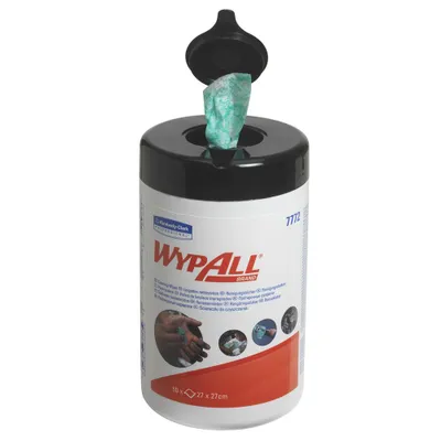 Immagine prodotto di Wypall® 7772 Confezione di ricarica di salviette detergenti, salviette per la pulizia industriale, 50 salviette detergenti ecologiche