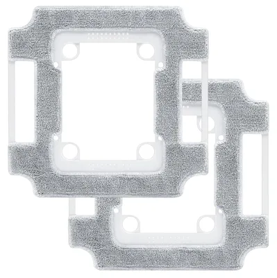 Reinigungspads für Winbot W3 Omni, 2 Stück mit Halter, waschbar