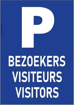 Immagine prodotto di CombiCraft Segnale di parcheggio per visitatori 21x30 cm per 1 pezzo