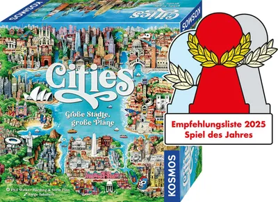 Image de KOSMOS Cities, Jeu de stratégie, Jeu de société, Jeu de lit, à partir de 10 ans, 685096