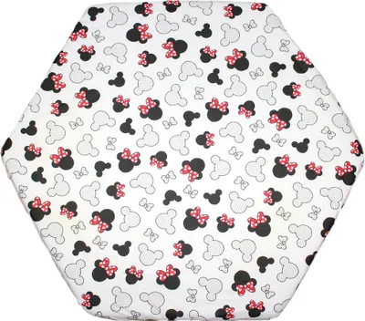 Produktbild von PRIMAWELA Spannbettlaken für Baby Kinder 6-eck Laufgitter Laufstall Matratze 105x120cm 6. Minnie