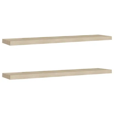 Immagine prodotto di vidaXL Mensole galleggianti a parete 2 pz. Rovere 120x23,5x3,8 cm MDF