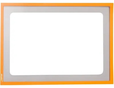 Produktbild von Infotasche mit Ausschnitt A3 quer BxH 435x312mm selbstklebend VE=1 Stück h.orange
