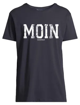 Produktbild von Salzhaut Herren T-Shirt Diek mit Moin-Print - Kurzarm-Shirt aus Baumwolle