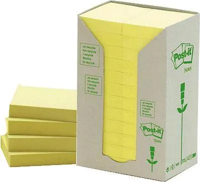 Immagine prodotto di 3M Post-it 38 x 51mm (24 x 100) etichetta autoadesiva Giallo 24 pz