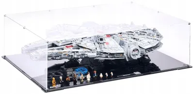 Image de Vitrine horizontale noire pour LEGO® 75192 Star Wars – Faucon Millenium