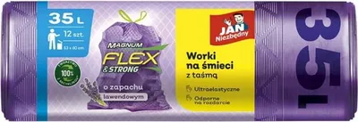 Produktbild von Jan Niezbędny Müllsäcke 35L 12 Stück mit Kordelzug Lavendel