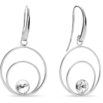 Produktbild von Spark KWOD1122SS29C   Spark silver jewelry damenohrring aus der # celebrity style collection. Juwel aus 925er silber mit swarovski kristall der kristallfarbe. Länge der ohrringe: 4 cm. Verschluss: 925er silberhaken mit silikonsicherheit. Detail: kreis. Genieße das leben in vollen zügen, hier und jetzt! die # celebritystyle-kollektion wurde von jungen frauen inspiriert, die das leben in vollen zügen genießen. Konzerte, spielplatz oder disco, egal wo, es ist wichtig, dort zu sein. Mit eleganz glänzen, Spark #