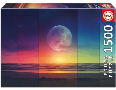 Image de Puzzle « Phases cosmiques » d'Educa, 1 500 pièces, multicolore, pour enfants, multicolore, taille unique