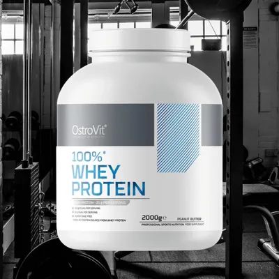 Produktbild von OstroVit 100% Whey Protein – 2000 g-Dose Peanut Butter