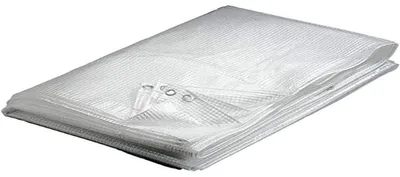Transparente Abdeckplane 160 g/m², 6 x 10 m, PE