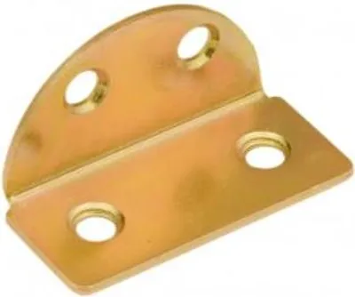 Produktbild von Möbelwinkel 40 x 19 mm galvanisch gelb verzinkt
